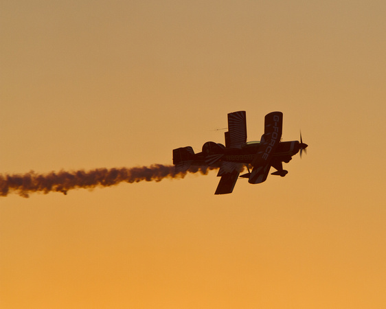Sunset, Twilight, Aircraft, Airshow, Red Eagle, Biplane